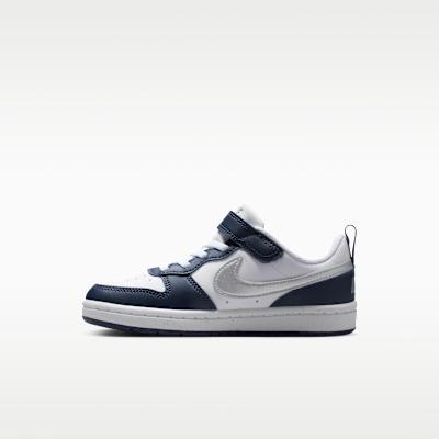 Kids' Sneakers Nike Court Borough Low Recraft PS 'White Metallic Silver'