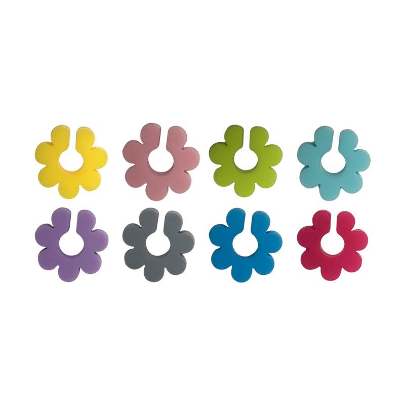 8 шт. подвеска в виде бокала для вина силиконовая цветочная этикетка для напитков идентификационная этикетка для чашки