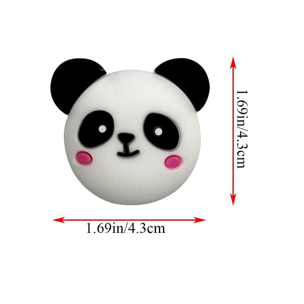 Силиконовый ограничитель двери с изображением животных из мультфильмов, самоклеящиеся бесшумные антивибрационные защитные накладки на стены, наклейка на холодильник