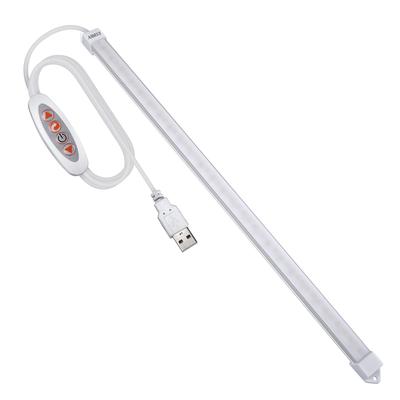 Светодиодная панель ASSEUI USB для кухни, люминесцентная лампа под высоким прямым светом, дневной свет, 3 уровня, плавная регулировка, трубка 52 см, USB, питание 5 В, 3 м, без электромонтажных работ