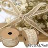 0.5mm Wedding Decor Lace Rustic Ornament Jute Burlap Rolls Trims Tape Hessian Ribbon Fish Silk Rope