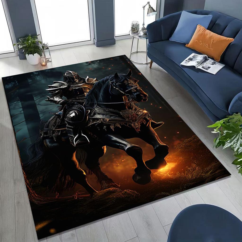 Тамплиер Рыцарь Крови Честь Святой Крестоносец Мультяшный Ковер для Спальни Гостиной Дивана Дома Декор Придверный Коврик, Детский Игровой Нескользящий Напольный Коврик