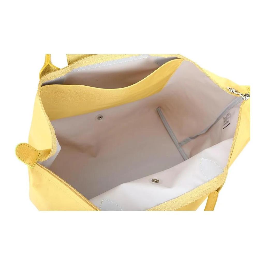 LONGCHAMP Fabric Cow Leather Dumpling Bag Handbag Small Women's Wheat Yellow (Unisex) Handbags 1621919A81 23F