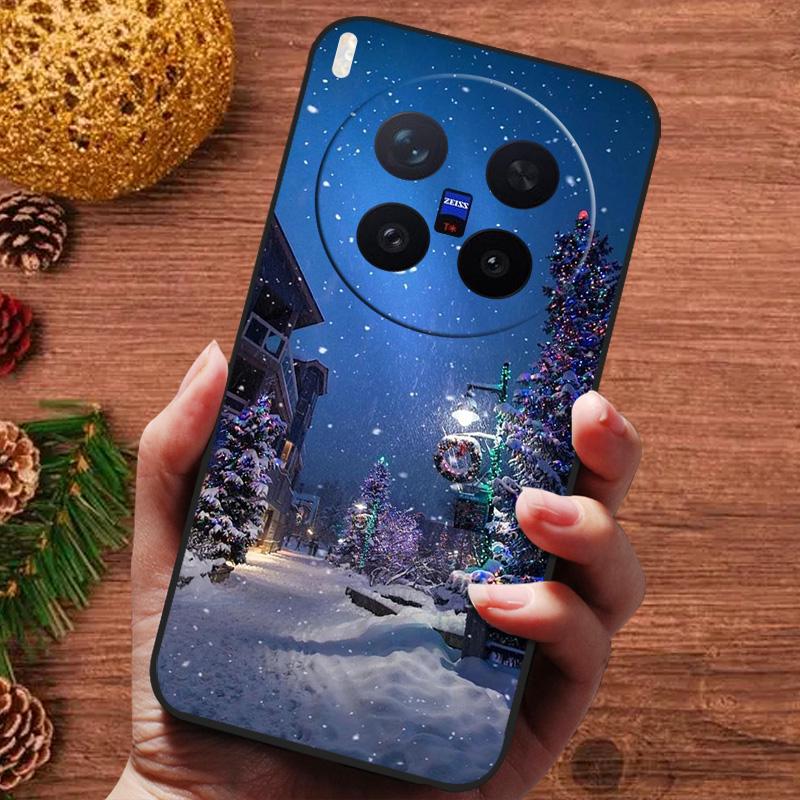Рождественский painted чехол для Vivo X300 Pro Case V2502A Силиконовый мягкий чехол для телефона для Vivo X300 5G V2509A Capa 2025 Новый Fundas
