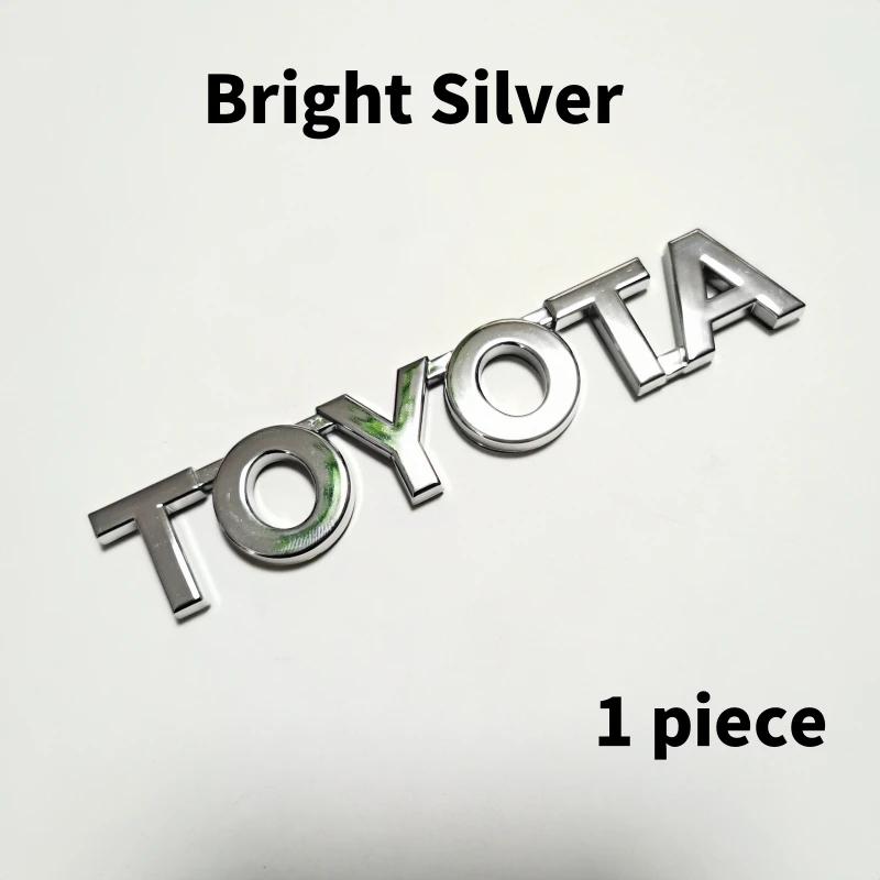 BBcr3 3D Toyota Car Emblem Badge Decals For Toyota Corolla Camry RAV4 Yaris CHR Auris Hilux Auto Styling Sticker Accessories