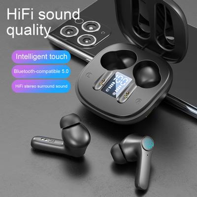 LB-518 Bluetooth-совместимые наушники-вкладыши с шумоподавлением IPX6 Водонепроницаемая стерео спортивная беспроводная гарнитура для бега