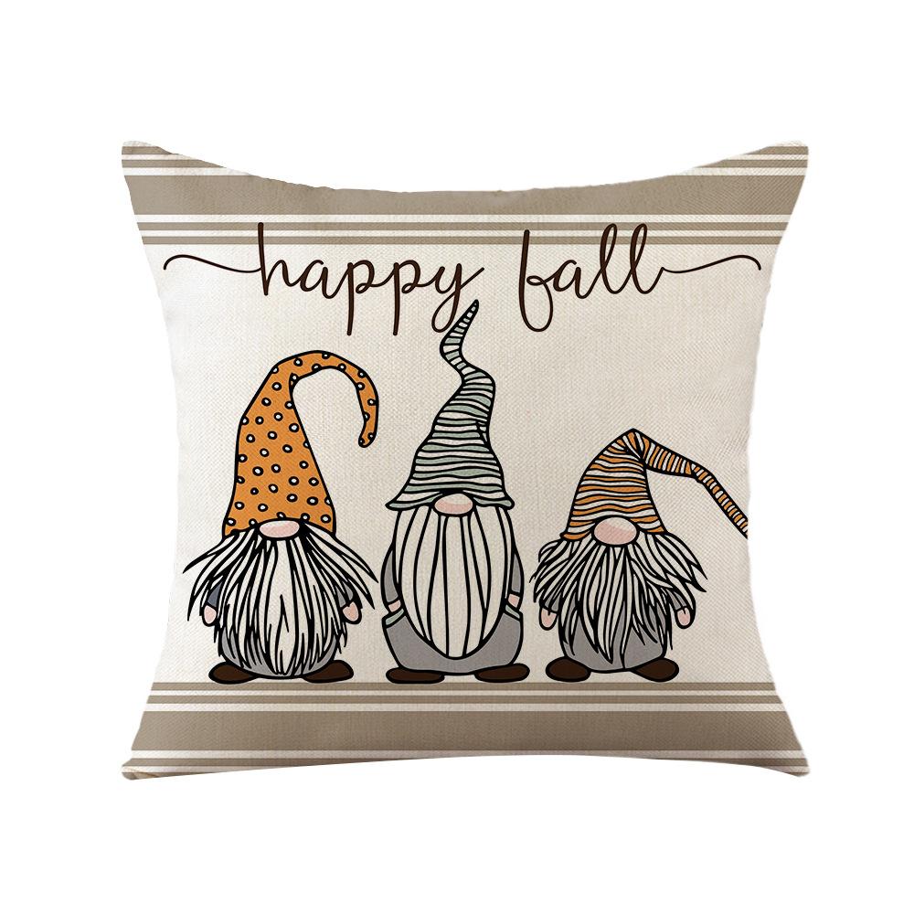 Осенняя наволочка на подушку к Дню Благодарения, тыква, подсолнух, полиэстер с принтом, скандинавский стиль, для дома, гостиная, диван, наволочка