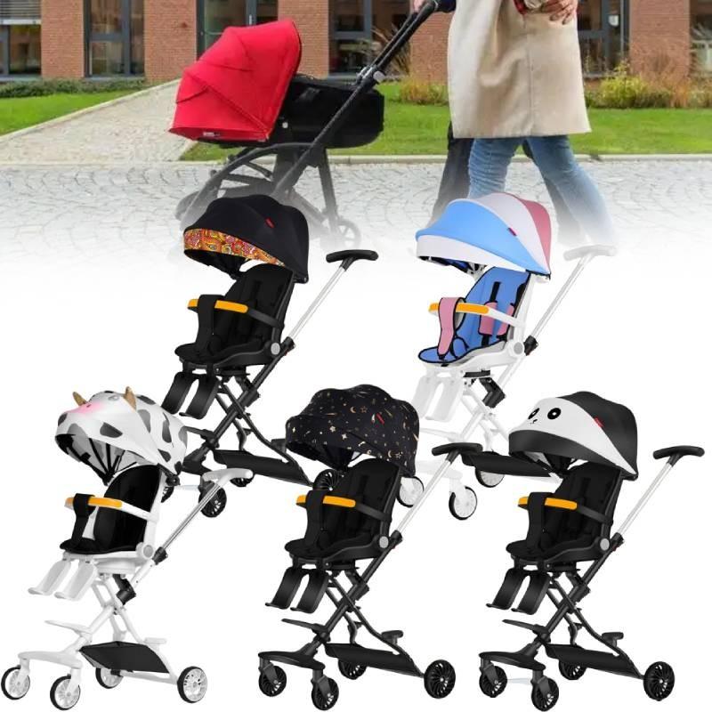 Efficient Foldable Baby Stroller With Adjustable Reclining Seat And Attractive Color Variants