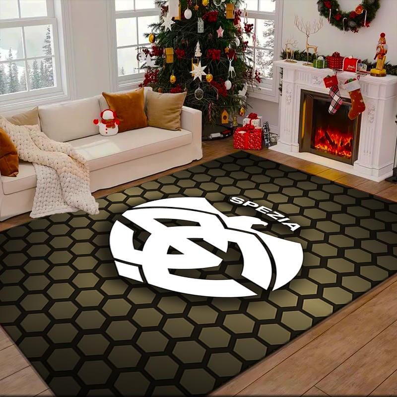 1PC Spe-zia 1906 Emblem Rug Game Carpet, Floor Mat for Bedroom Living Room Entryway Rug, Home Decor Idea Gift for Christmas birthday