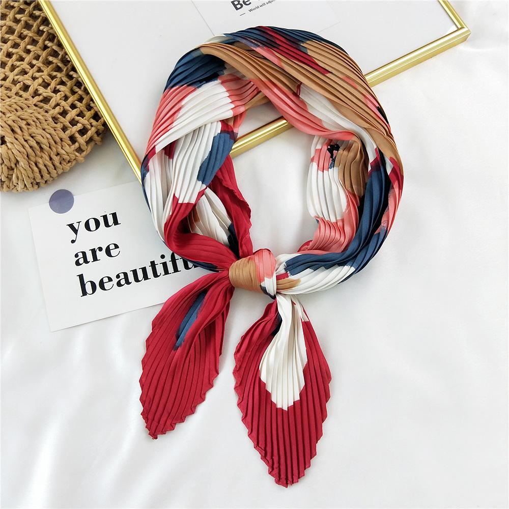 Модный декоративный шарф, повязка для волос, резинка для волос 70, маленький квадратный шарф, шелковый шарф, женский весенне-осенний универсальный маленький шарф, профессиональный шарф