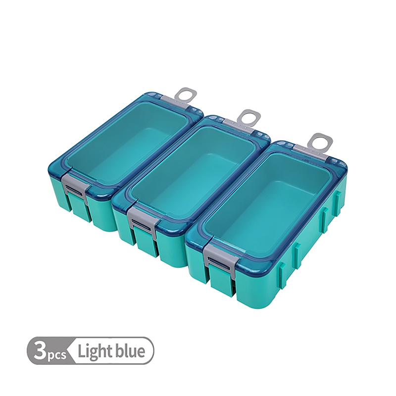 3 шт. светящиеся рыболовные коробки мини-пластиковые ящики для хранения рыболовных крючков органайзер для приманки контейнер для инструментов для карпа