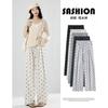 Bow Glutinous Rice Pants Women's Spring and Autumn New High Waist Drape Loose Lazy Casual Small Wide-leg Pants