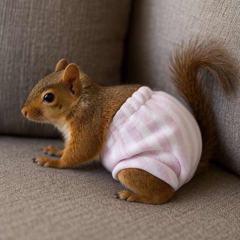 Absorbent Squirrel Physiological Underwear Breathable Groundhog Briefs Period Panties Incontinence