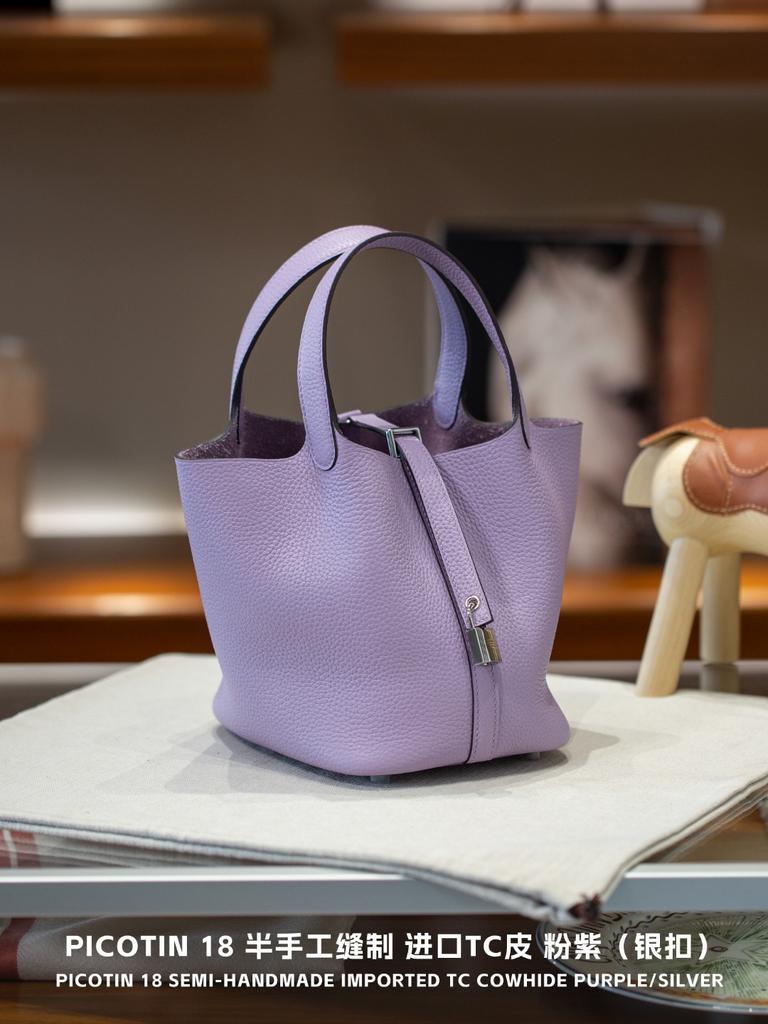 Picotin18 Сумка-тоут с ручкой половинной длины из коровьей кожи верхнего слоя Сто стилей Классическая женская сумка Сумка