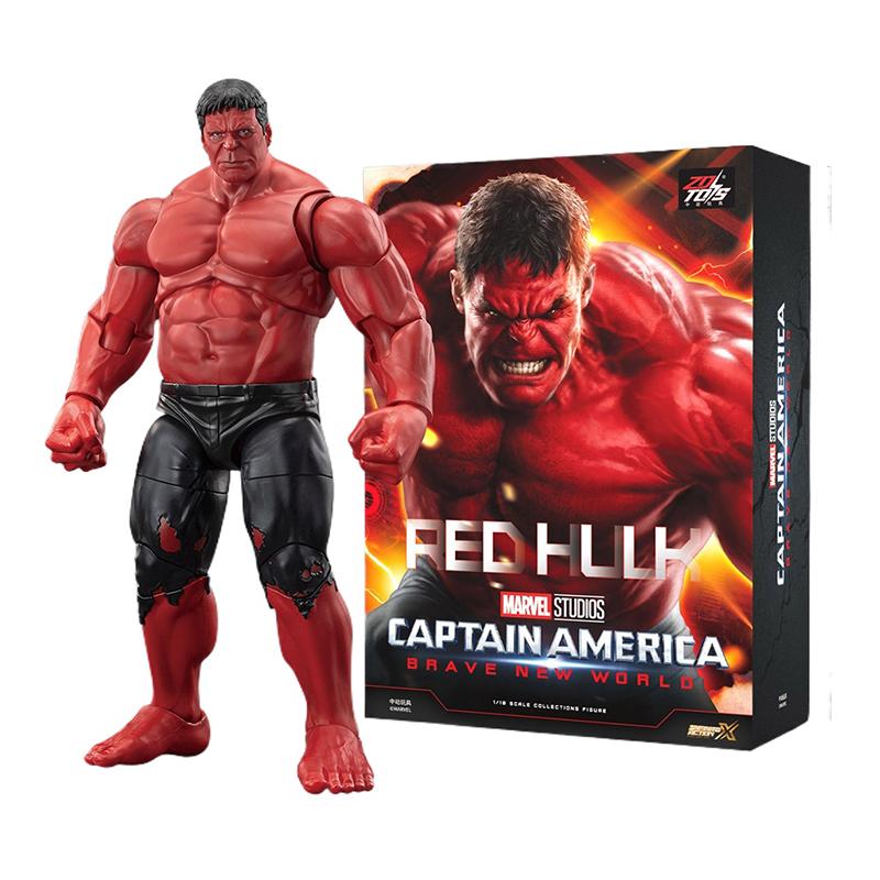 Оригинальная экшн-фигурка Красный Халк от ZD Toys, Marvel Legends, фигурка Брюса Баннера, коллекционная модель, игрушка для украшения, подарок на день рождения