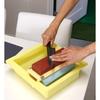 SK11 Kenshi 3-Stone Whetstone Set (#220/#1000/#3000) with Sharpening Bucket, Green
