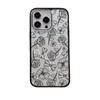 Sketch sweet rose mobile phone case iPhone15 magnetic transparent Apple 17promax anti-drop protective case 16
