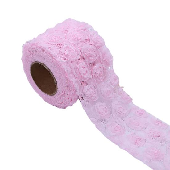 Красивая сплошная цветная красивая 3D лента для подарочной упаковки, шитье