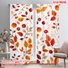 2pcs,2D Plane Printing Curtains Digital Printed Autumnal Whimsy Versatile Durable Polyester (without Rod) Outdoor Decorations