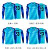 Goalkeeper Soccer Jersey Long Sleeve Training Shirt Kids Adults Breathable Synthetic Fabric Striped Design Multi-Color