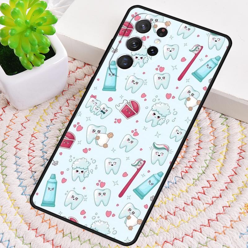 Чехол для телефона с рисунком зубов для стоматолога для Samsung Galaxy note 10 pro S26 Ultra S23 S24 FE S25 S21 S22 PLUS ударопрочный