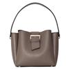 Tote Flap Genuine Taupe [REAIMER] Women's Bag, Small, Formal, Simple, Belt, Leather,