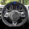 Car Accessories Steering Wheel Cover Suede Leather Trim For VW Golf 6 MK6 2009-2014 Polo GTI Scirocco CC Tiguan R-Line