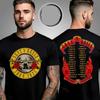 Gun N Rose Bullet Logo World Tour 2025 Two Sided Unisex T-Shirt All Size S-4XL