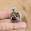 Бронзит Камень Помолвочное Новое Винтажное Ручной работы Кулон Мать Стерлинговое Серебро