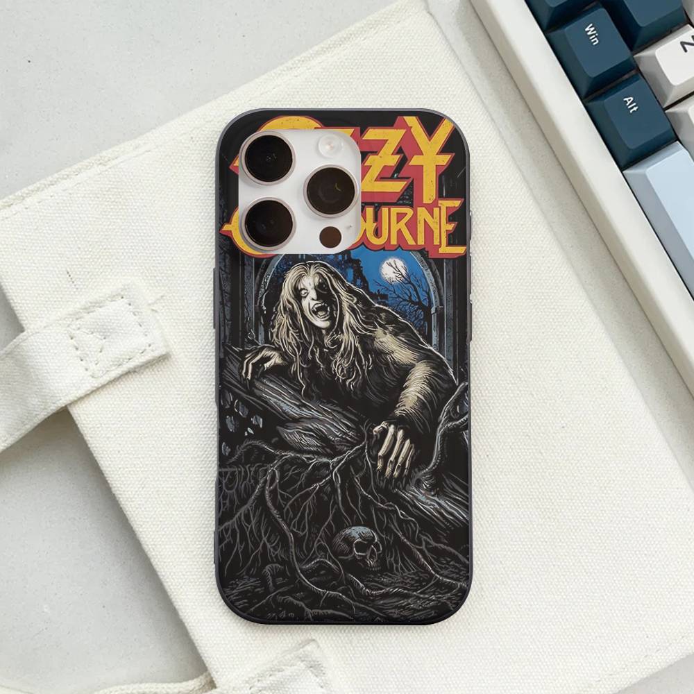 O-Ozzy Osbourne Band For IPhone 16 15 14 13 12 11 17 Pro Max Plus Wave Corrugated Phone Case Anti Drop Cover