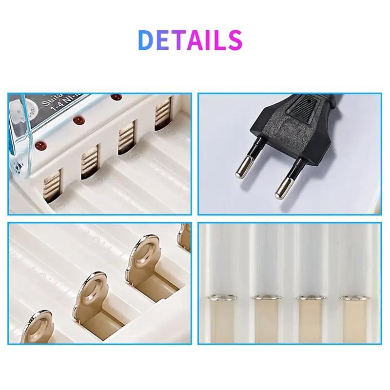 Зарядное устройство для аккумуляторов AA/AAA, 2, 4 слота, переменный ток 110 В, 220 В для NI-MH/NI-CD, зарядка AA AAA, зарядное устройство для аккумуляторов 1,2 В