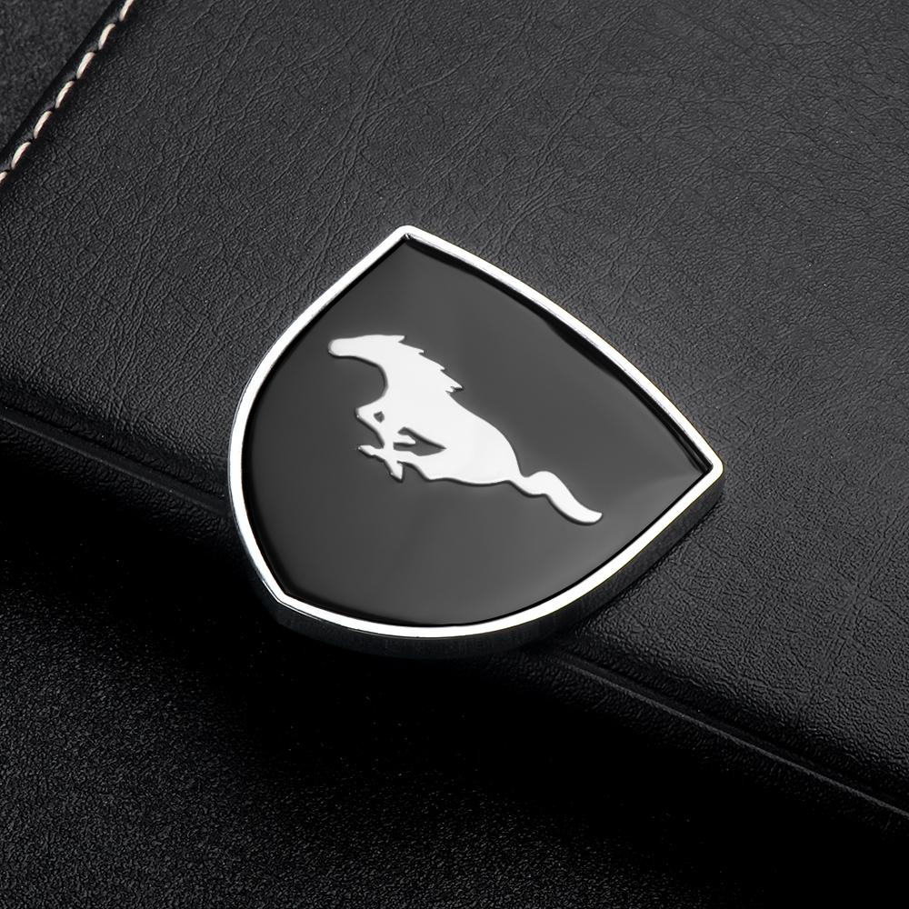 Metal Car Styling Body Trunk Shield Badge Sticker Decor Auto Accessories For Ford Focus Fiesta Ranger Mondeo Mustang Kuga Smax