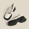 Mary Jane Single Shoes Platform Thick Heels Shoes White Small Leather Shoes Women's Shoes