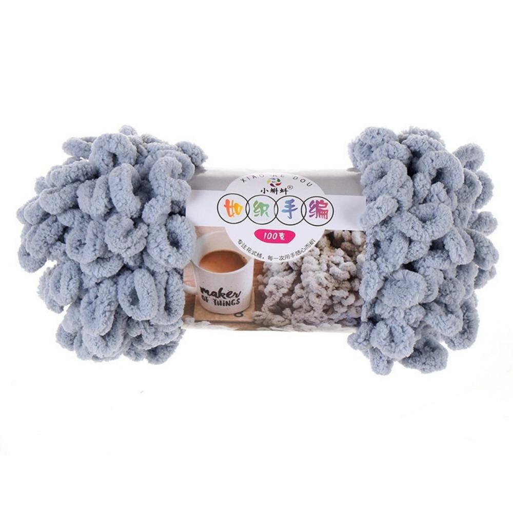 Multi-color Finger Circle Yarn 100g/Roll Hand Knitting Yarn Finger Loop Yarn Crochet Projects