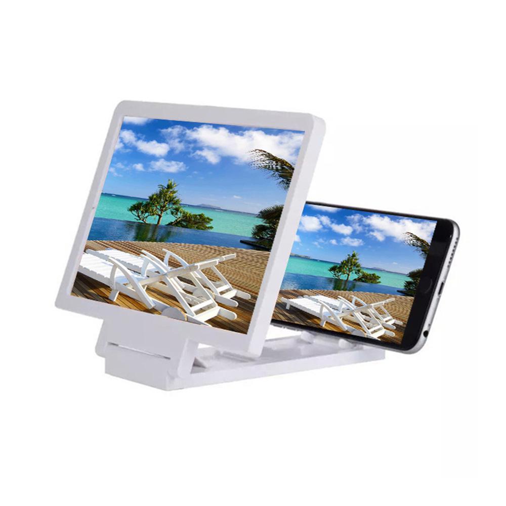 Portable Bracket Folding Screen Magnifier Mobile Phone Holder Enlarged 3D Glass