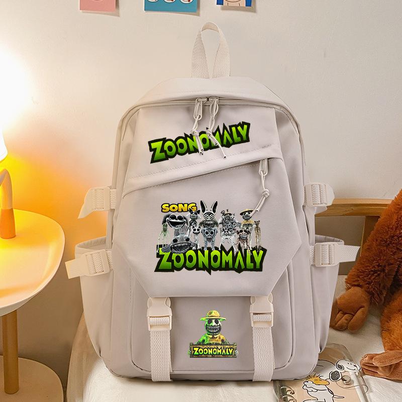 Freak Zoo Мультяшная анимация Иностранный стиль Школьный рюкзак Ученики начальной и средней школы Универсальный Зoonomaly Макарон Рюкзак Волна