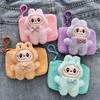 Cartoon Labubu Rabbit Change Bag Card Bag Cute with Keychain Hanging Bag Mini Small Bag Portable Carry On Hand