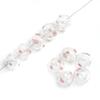 14mm 1pc Hand-Painted Hollow Drop Oil Glass Beads for Necklace Bracelet Earring DIY Jewelry Making