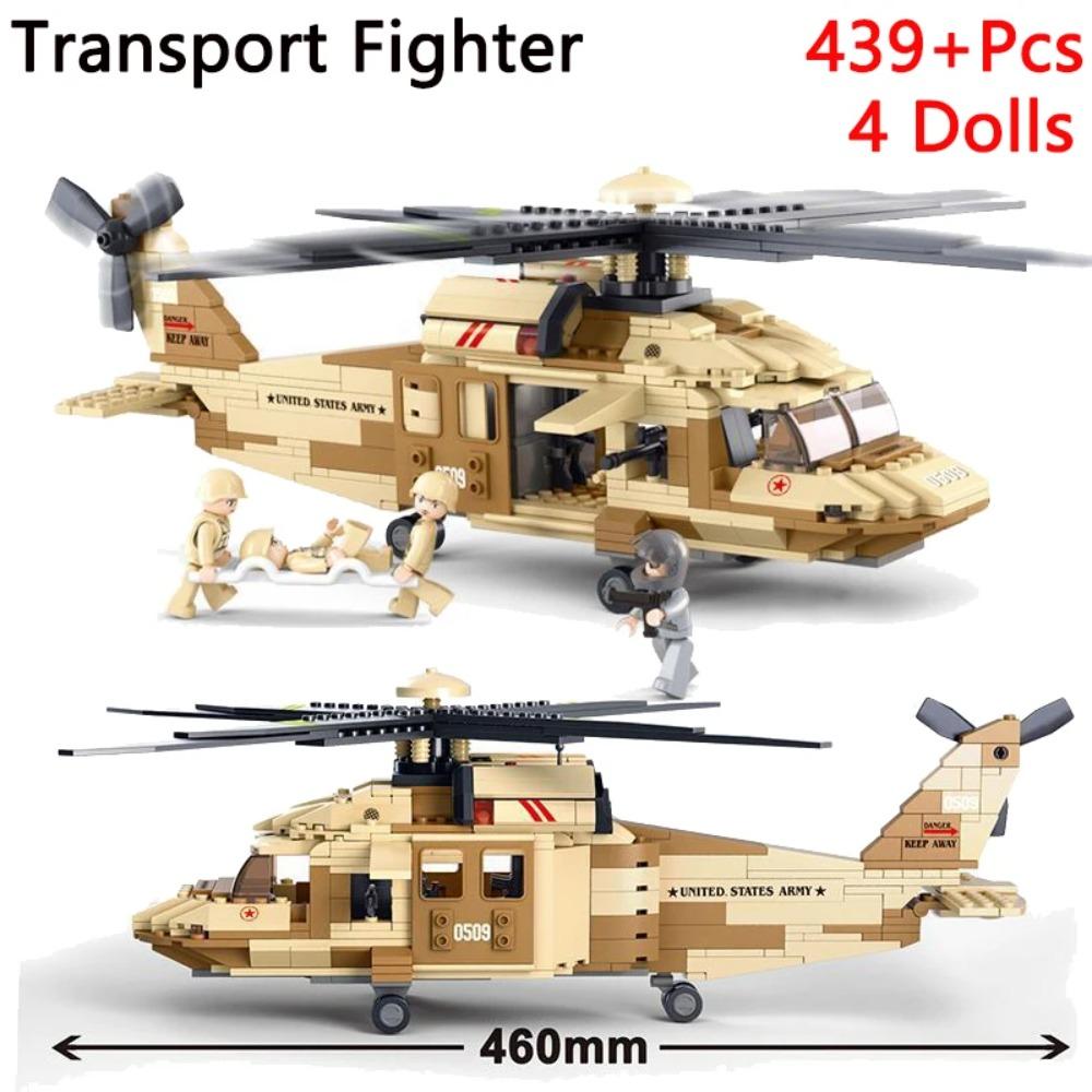 SLUBAN Военный King of Jaeger AH-1Z VIPER Gunship Вооруженный вертолет Строительные блоки Комплект кирпичей Классическая модель игрушки для детей Подарки