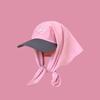 Cotton Strappy Scarf Hat Korean Style Letter Hair Scarf Fashion Vintage Baseball Cap  Girl