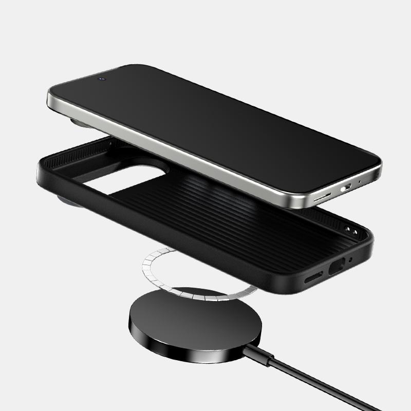 Чехол для Google Pixel 9 Pro XL Shockproo Magsafe Slim из жесткого сплава с магнитным беспроводным зарядным устройством из углеродного волокна, испытание на падение