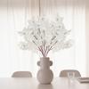 5 Pcs Faux Silk Material Faux Silk Flowers 3 Branches Cherry Tree Branches  Table Centerpiece