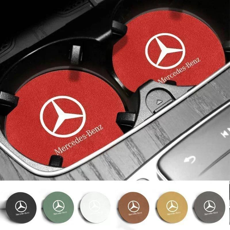 2PCS Car Coaster Water Cup Holder Anti-Slip Mat Phone Glasses Non Slip Pad for Mercedes benz W203 W204 W205 W210 W211 W212 W463 o3