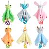 Three-dimensional Animal Baby Soothing Doll With Silicone Tooth Tape Bell Ringing Paper Baby Square Towel