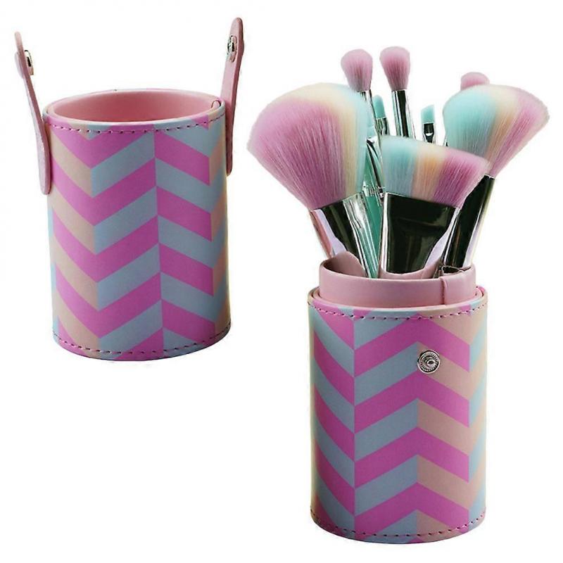 Elegant Makeup Brushes with Wood Handles for Ladies in Various Colors Ideal for Daily and Special Occasions Application, 10Pcs