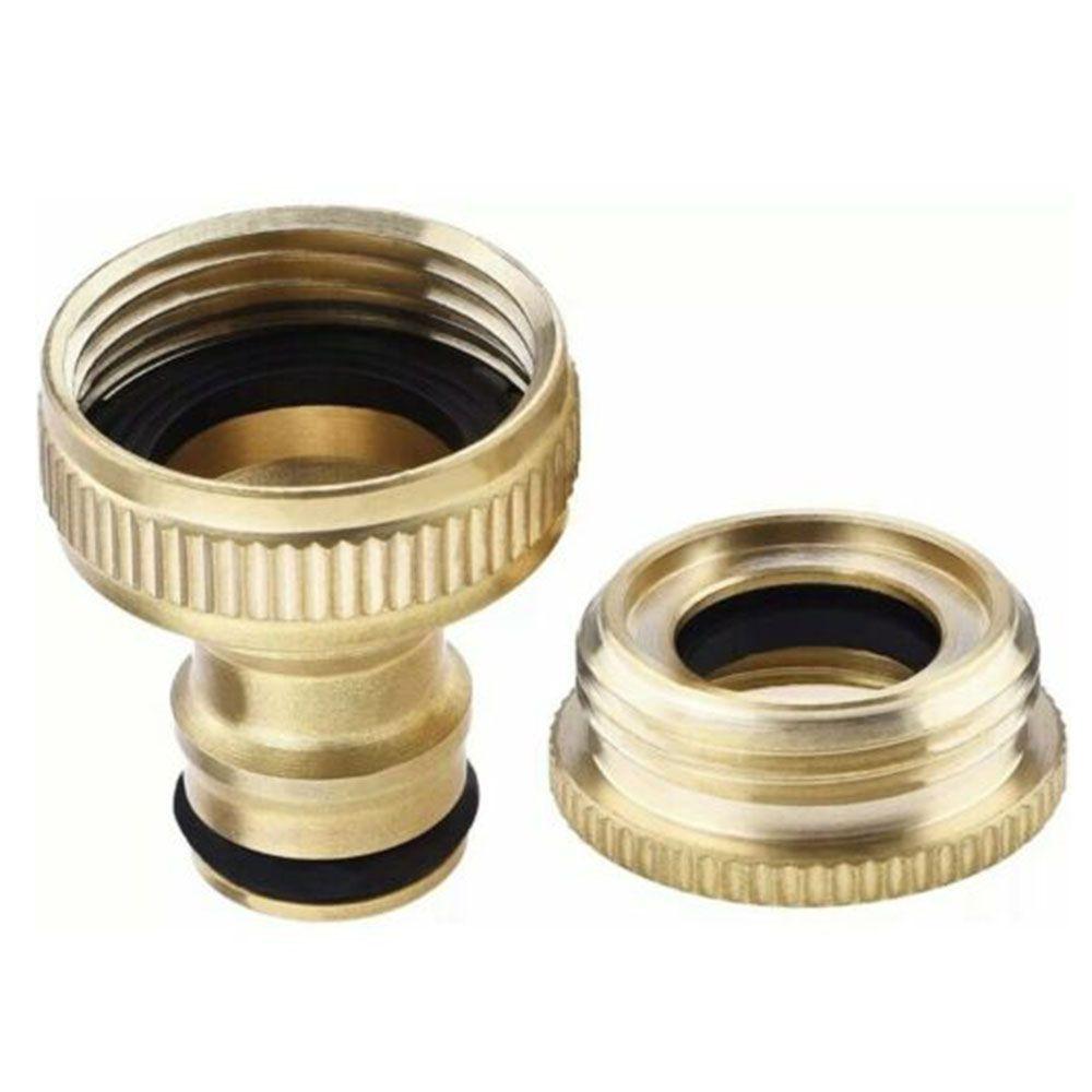 Garden Pipe Connector Brass Tap Adaptor Joiner Faucet Hose Tap Universal Water Adaptor Connetor