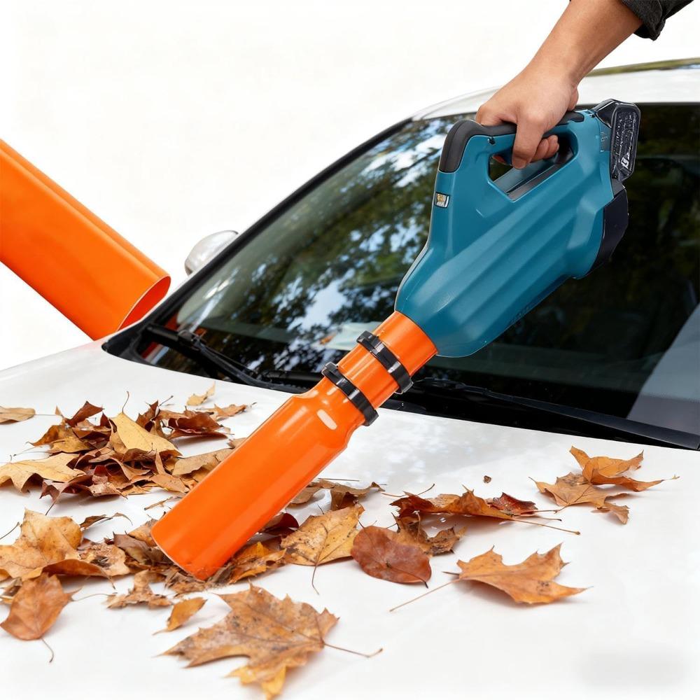 Leaf blower boosters, leaf blower airflow boosters, universal leaf blower nozzle accessories and turbine nozzle extensions