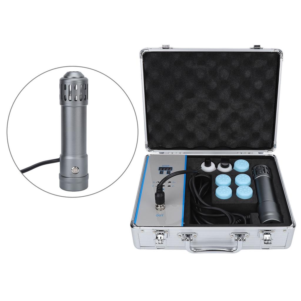 Аппарат для лечения ЭД ударными волнами, глубокий массаж, обезболивание, экстракорпоральная терапия, черный