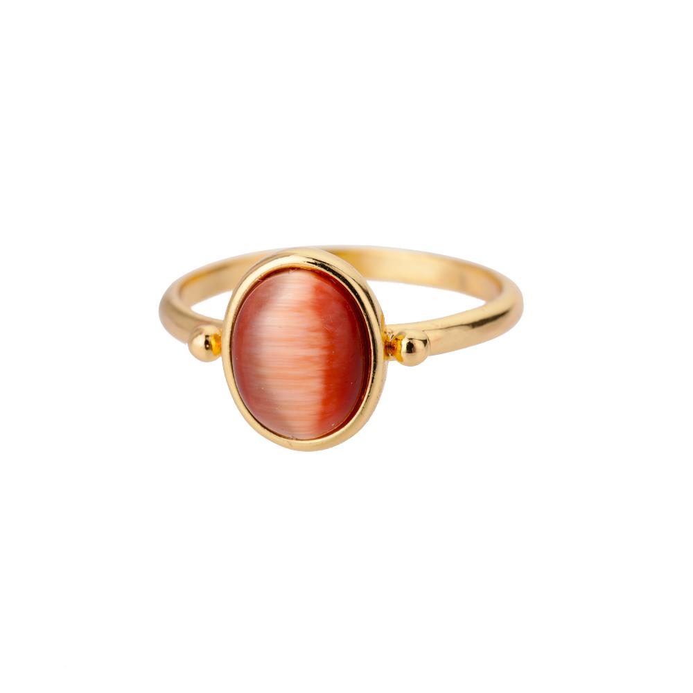 Stainless Steel Opal Rings for Women Aesthetic Water Drop Gold Color Wedding Ring Waterproof Jewelry Finger Accessories Gifts