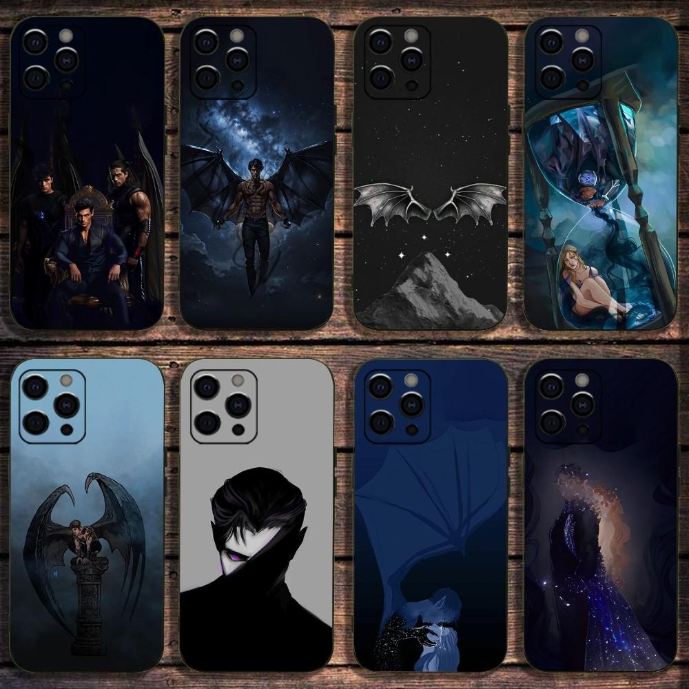 Чехол для телефона Acotar Court M-Mist and Fury для Apple iPhone 15,14,13,12,11,Pro,X,XS,Max,XR,Plus,Mini Мягкий черный чехол